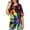 3990-Sun Tie Dye2, variant on TIYOMI Women's Plus Size Tops Short Sleeve Shirts 3X V Neck Basic Solid T-shirts Dark Grey Blouses Loose Fit Summer Tunics 3XL 22W 24W