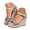 Blue, variant on Womens Espadrilles Wedge Sandals Summer Strappy High Wedges Heel Slide Shoes Arch Support Casual Outdoor Sandal Size 7 Black