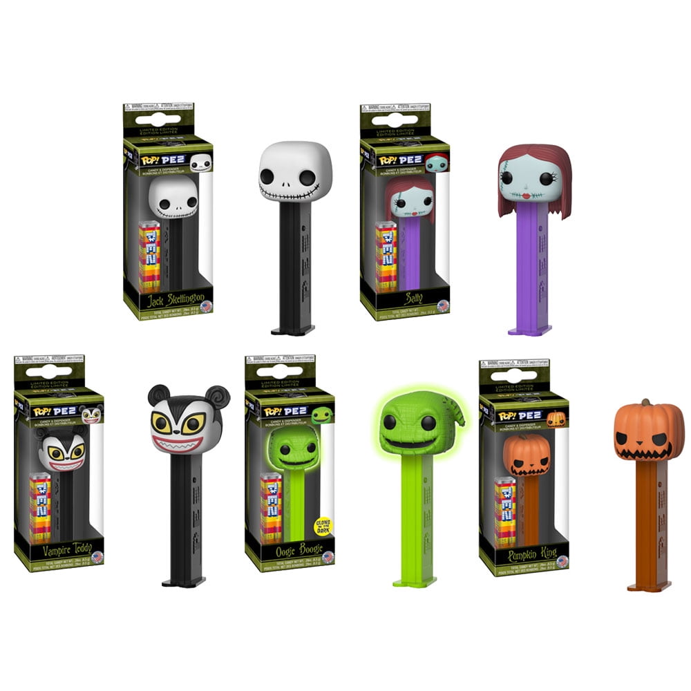 set of 5 2018 of Nightmare Before Christmas Funko Pop Pez First Set 