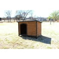 thumbnail image 4 of Zylina Large Cabin Home Wooden Dog House Asphalt Roof 46"(L) x 30"(W) x 33"(H), 4 of 7