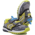 thumbnail image 5 of Geox J Tuono Infant's 2 Strap Hook And Loop Shoes In Grey Lime Size 8, 5 of 6