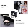 thumbnail image 4 of OUNONA Durable Black Mini Wood Piano for Mini House Decoration Safe Material Great Gift 3.5 Inch, 4 of 8