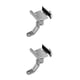 thumbnail image 4 of Seitruly Soporte universal para teléfono No requiere herramientas Soporte absorbente de golpes para espejo móvil a prueba de herrumbre Espejo plateado 2Conjunto, 4 of 6