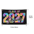 thumbnail image 3 of Class of 2027 Graduation Flags Classroom, Polyester Large Banner Decorations, Easy Hang Store Transport Flag, S*chool Group Celebration Indoor Outdoor Display, 3 of 6