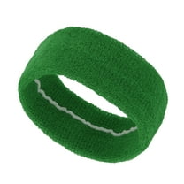 Unique Bargains 1 Pc Breathable Headband Solid Color Headband for Sport Green