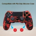 thumbnail image 3 of Joernso 1 Set Silicone Case with Joystick Cover High Flexibility Wear-resistant Dust-proof Smooth Surface Protector Removable Game Controller Skin Grip Cover Case Set for PS4, 3 of 8