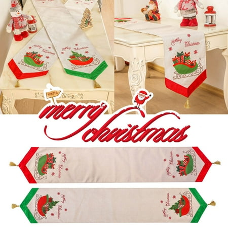 

TANGNADE Decorative Tablecloths Linen Tablecloths With Tassel Halloween Christmas Dinner Party Supplies Home Decorations