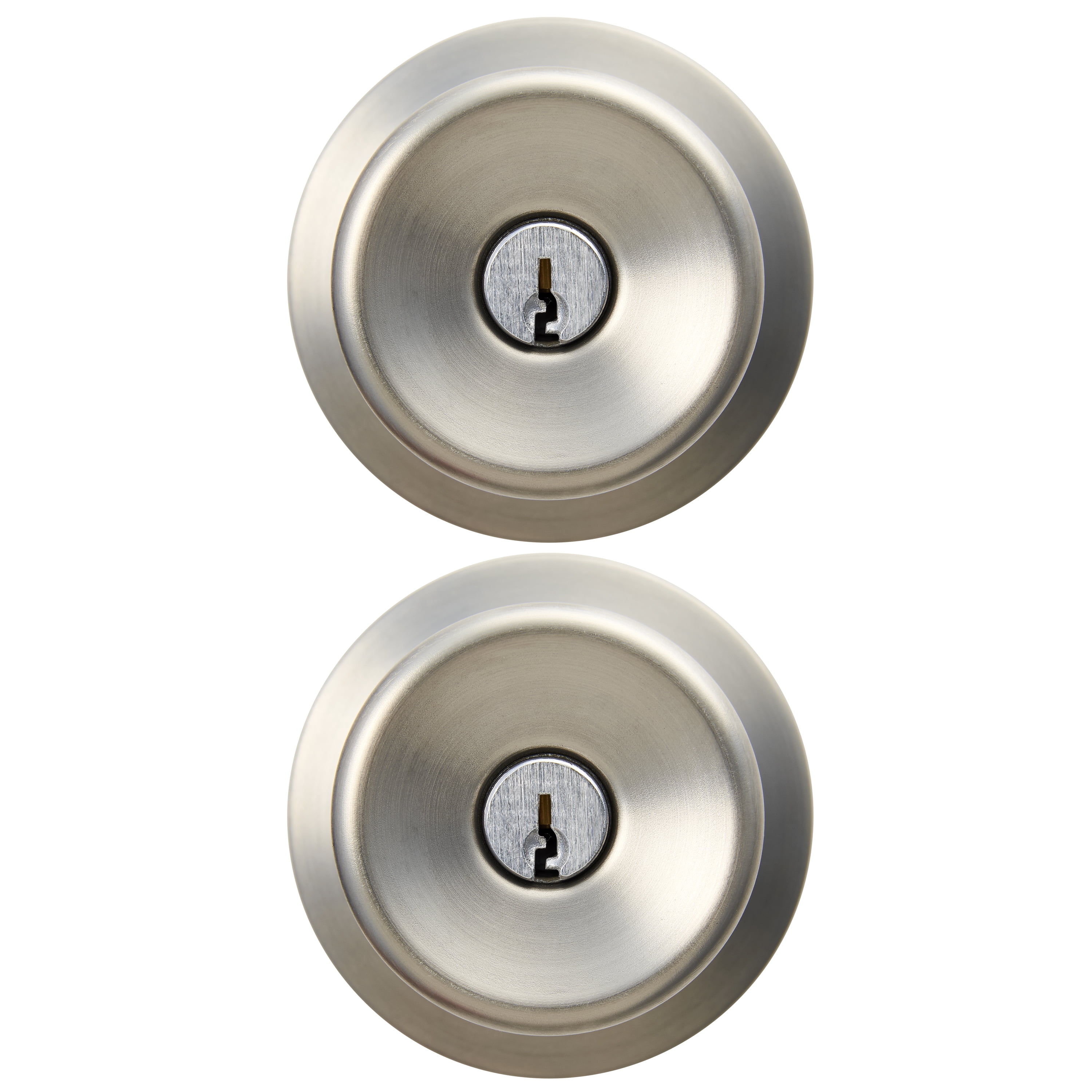 Hyper Tough, Keyed Entry Tulip Style Doorknob Twin pack, Stainless Steel Finish