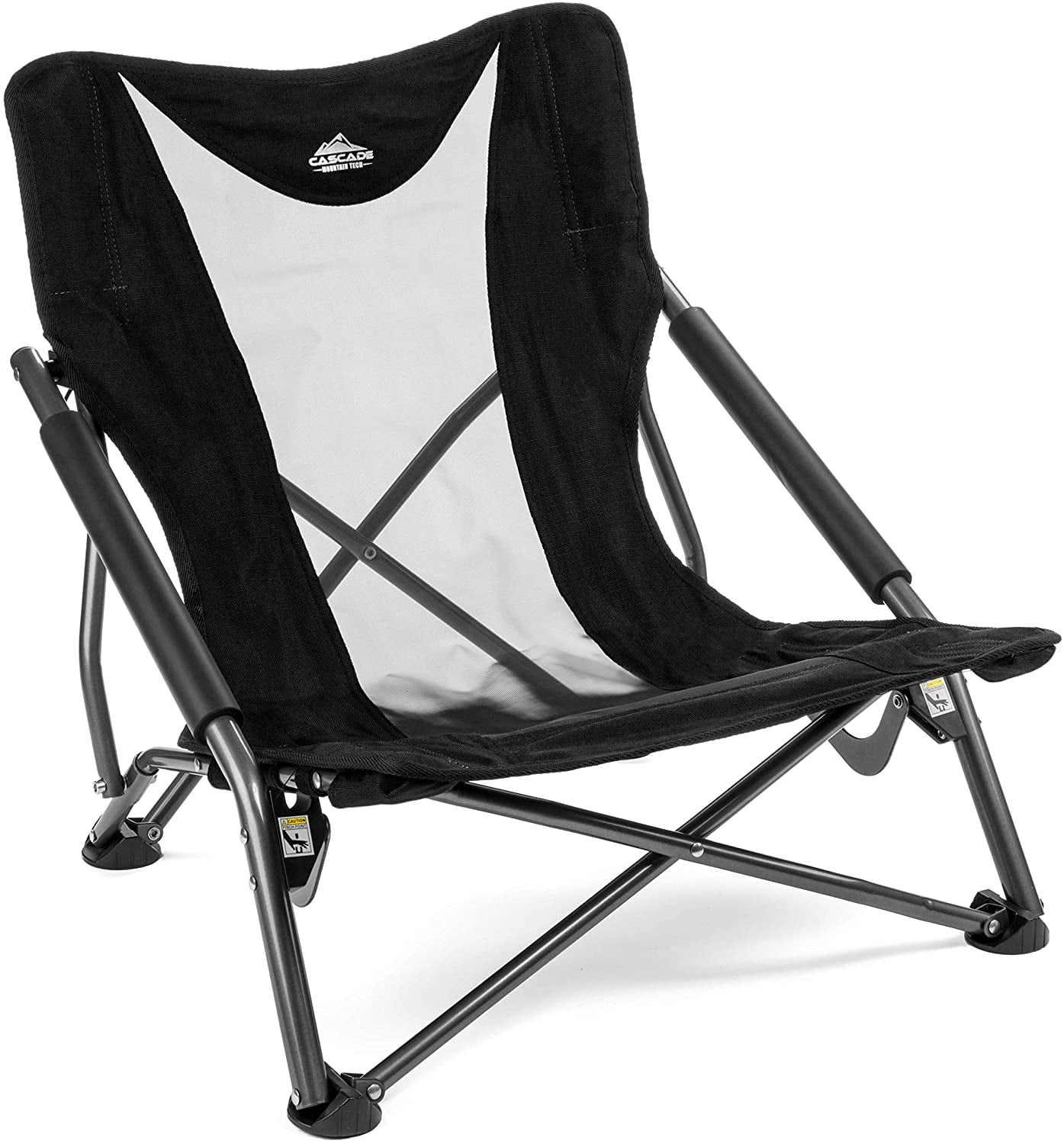 Cascade Mountain Tech Camping Chair - Low Profile Folding Chair for