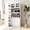 White, variant on Mintazer 70" Tall Kitchen Pantry Cabinet with Pull-Out storage shelf, Freestanding Storage Cabinet with 4 Doors for Kitchen Pantry Dining Room, White