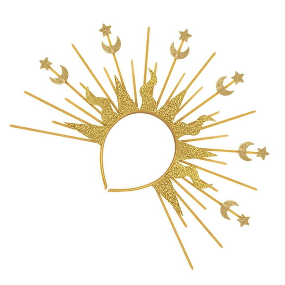 Yauxim Headband Elegant Radiances Crowns Headband Moon s Tiaras Hairband Women Cosplay Costume Accessories Hairband
