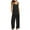 #01 Black, variant on Clearance!Women Short Dungarees Summer Casual Sleeveless Romper Elegant Corduroy Playsuit Wide Leg Overall with Pocket Solid Color