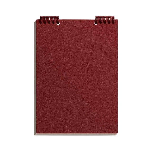 Top Bound Spiral Note, A5 Size Thick Plastic Hardcover Ruled Paper 30 Sheets (60 Pages) Journal for and Office Supplies(Horizontal)