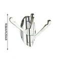 thumbnail image 3 of Stainless Steel Wall Mounted Rotating Triple Arm Foldable Towel Robe and Coat Hanger Hook with Flexible Swivel Design for Space Saving Installation, 3 of 8