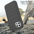 thumbnail image 4 of Asuwish Phone Case for T-Mobile Revvl 7 5G Hybrid Rugged Shockproof Hard Protective Drop Proof Full Body Heavy Duty Mobile Cell Cover Tmobile Revvl7 T Mobile Revel Tmo Revell Rebel Women Men Black, 4 of 6