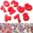 thumbnail image 4 of Chendee Silicone Non-Stick 3D Red 10Inch Baking Wedding Cake Number Large Birthday,0, 4 of 7