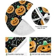 thumbnail image 2 of FMSHPON Halloween Pumpkin Bats Xmas Christmas Tree Skirt Stand Mat for Holiday Party Decoration Indoor Outdoor 48 inches, 2 of 6