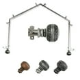 thumbnail image 2 of Domovina Taylor 13/16" 4 Sided Bay Window Single Curtain Rod-Color:Satin Nickel, 2 of 2