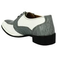 thumbnail image 3 of LIBERTYZENO Boys Lizard Print Genuine Leather Kids Dress Shoes Senior Grey/White 6 Toddler, 3 of 5