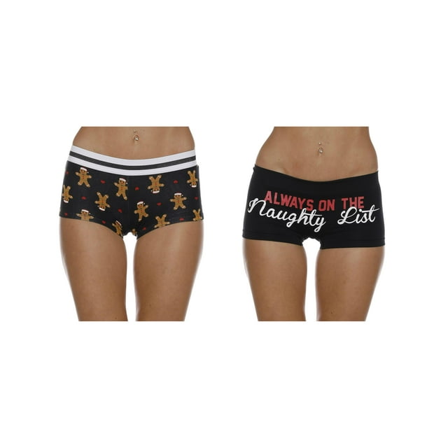 Secret Santa Culottes Hipster pour Femmes 2 Pk sous-Vêtements de Vacances