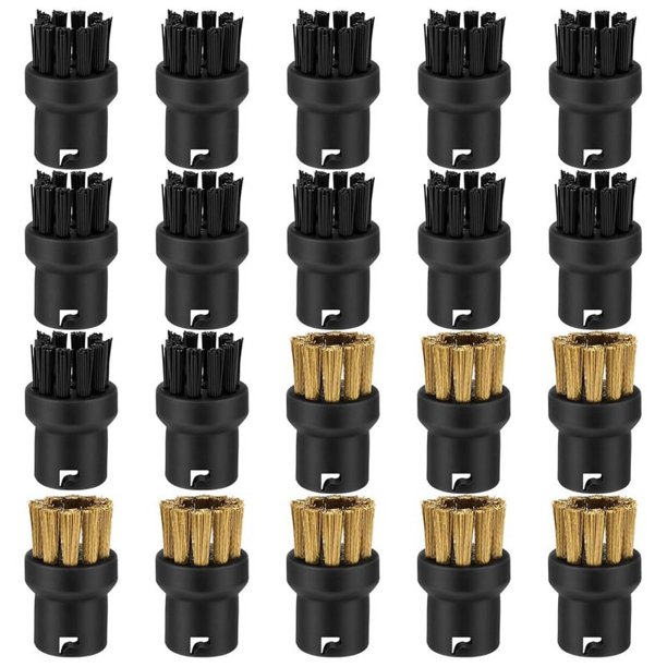 20 Cabezales de Cepillo para Limpiador A Vapor, Accesorios Cepillos Limpieza Vapor Repuesto Superficies Duras