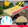 thumbnail image 2 of ShadeMart 7' W x 8' L Beige Pergola Sun Shade Canopy Replacement Cover, Commercial Grade 260 GSM Cloth for Outdoor Patio, Includes Stainless Steel Weighted Rods (We Make Custom Size), 2 of 7