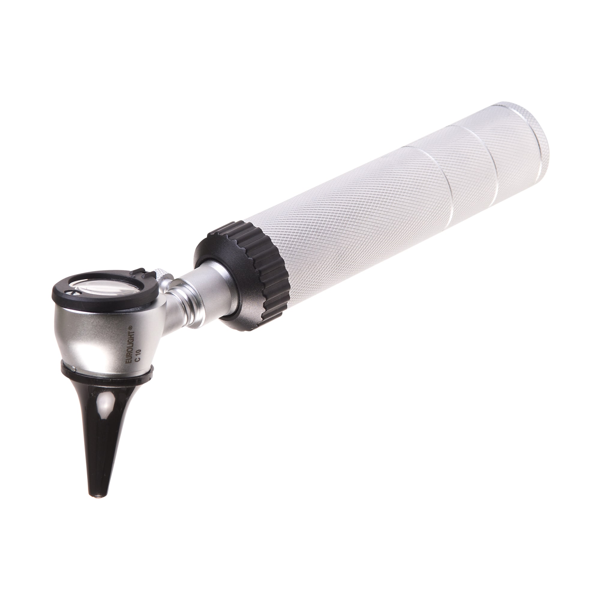 Kawe COMBILIGHT Professional C10 Otoscope, 3x Magnification, Includes Dimmable Rheostat and Carrying Bag, Silver