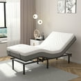 thumbnail image 3 of Costway Simple XL Lit Réglable avec 8" Mémoire Mousse Matelas Tête & Réglage du Pied, 3 of 10