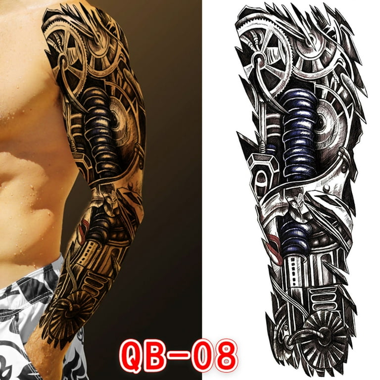 Ykohkofe Men Arm Tattoo Temporary Tattoos Sticker Tatoo Hot 3D Art