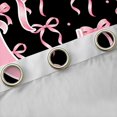 thumbnail image 4 of Manfei Teens Cartoon C Personalized Initial Blackout Curtains Set of 2 (52x84 Each),Girls Kids Pink Polka Dots Window Curtains,Breathable Home Decor, 4 of 6