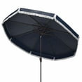 thumbnail image 5 of SAFAVIEH Milan Fringe 11' Market Crank Round Umbrella, Yellow/White, 5 of 7