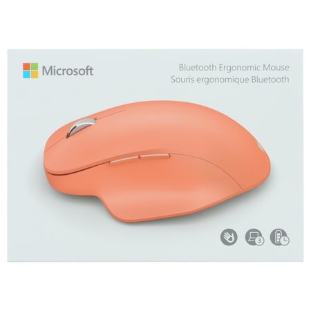 Microsoft - Bluetooth Ergonomic Optical Mouse - Peach