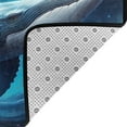thumbnail image 4 of Colorful Ocean Whale Shaggy Area Rug, Rugs for Living Room Bedroom Non Slip Door Mat Indoor Carpet Machine Washable Nursery Home Decor Floor Mats for Entryway 60x39in-#, 4 of 5