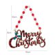 thumbnail image 1 of Nuevas decoraciones navideñas cuerda de cuentas de madera etiqueta colgante pieza colgante regalo Feliz Navidad letrero pieza colgante (caja roja), 1 of 4