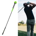 thumbnail image 3 of Duradero Calentamiento Palo Práctica Entrenamiento Antideslizante Agarre Ejercicio Golf Swing Entrenador Verde 100cmx8x8.5cm Soledad Ayuda de entrenamiento de swing de golf, 3 of 9