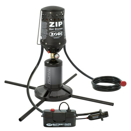 - Zodi ZIP Portable Outdoor Battery Powered Instant Hot Shower System with Stand