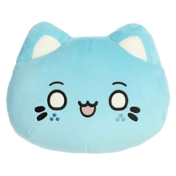 Aurora - Medium Marble Soda Tasty Peach - 12" Meowchi Face Plush - Enchanting Stuffed Animal