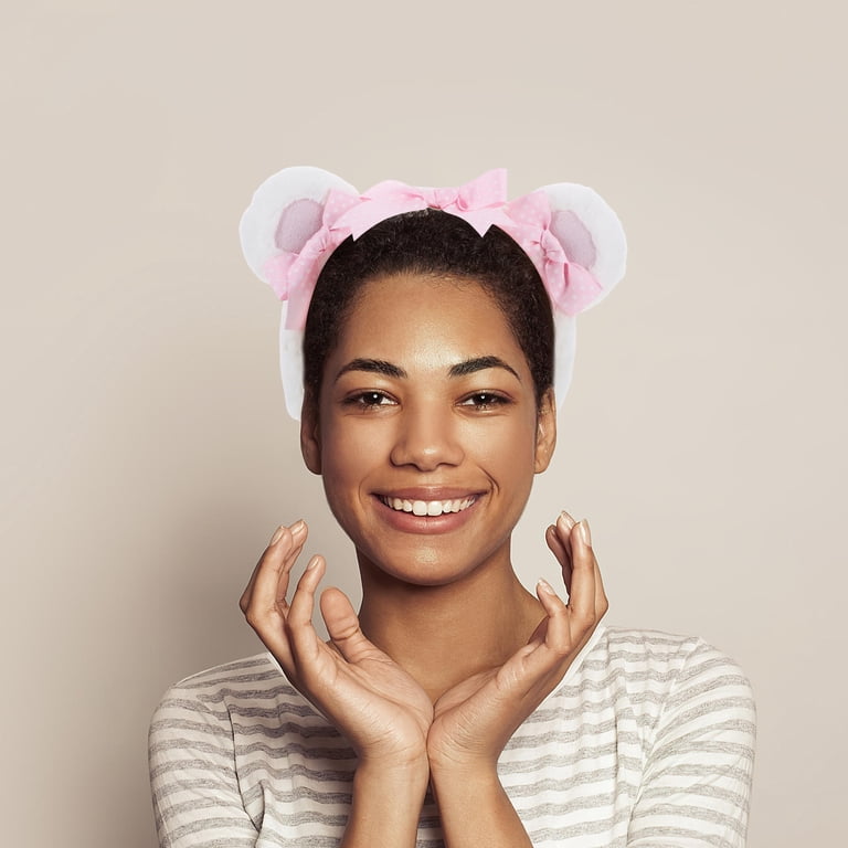 Women Fluffy Pom Pom Headbands 6Pcs Colorful Bear Ears for Cosplay Daily Cute Amazon.com: ZIRICHER 6 Pcs Bear Ears headbands Fluffy Pom  main image 4