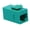 Green, variant on RiteAV CAT5E Keystone Jack Coupler Purple Female/Female