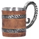 thumbnail image 1 of Taza hecha a mano, taza para beber de resina, taza de cerveza de acero inoxidable de roble, taza de barril de roble, la mejor en su clase, 1 of 12