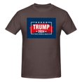 thumbnail image 3 of Yiaed Trump 2024 Take America Back Print Mens T-Shirt,Lightweight Cotton Tee, Crewneck T-Shirt For Men Basic Tee Shirt-5X-Large, 3 of 5