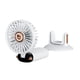 thumbnail image 2 of Mini ventilador portátil de 10000 mAh con pantalla digital para mesa de oficina y viajes. Blanco, 2 of 9