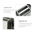 thumbnail image 4 of Stainless Steel Toaster 2 Slice Extended Double Sided Heated Toaster 2 Slices Wide Slot 800W Multifunction Toaster with Removable Crumb Tray 7 Bread Level Settings, 4 of 7