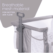 Milliard Baby Bedside Bassinet Sleeper with Breathable Mesh Fabric Great for next to Bed Side Sleeper / Portable Infant Crib