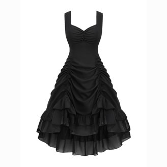 chinese dress ladies Juliet Sheer Lace Maxi Dress in Black main image 0