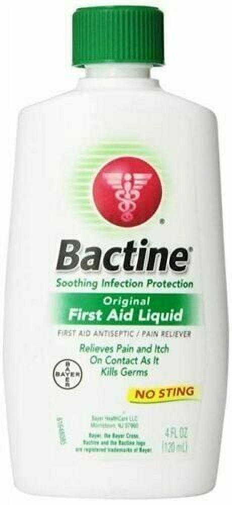 5 Pack Bactine MAX Pain Relieving Cleansing Liquid with 4% Lidocaine, 4 Ounce