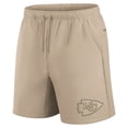 thumbnail image 2 of Unisex Fanatics Khaki Kansas City Chiefs Elements Super Soft Fleece Shorts, 2 of 3