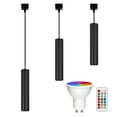 thumbnail image 1 of FSLiving Éclairage sur Rail à Aspect Linéaire de Type H, Lumière d'Accent par Télécommande, Changement de Couleur RVB Réglable Blanc Ampoule Minuterie GU10 7,9 Po Lumière H sur Rail Monté pour Salon Salle à Manger Personnalisable, 1 of 8