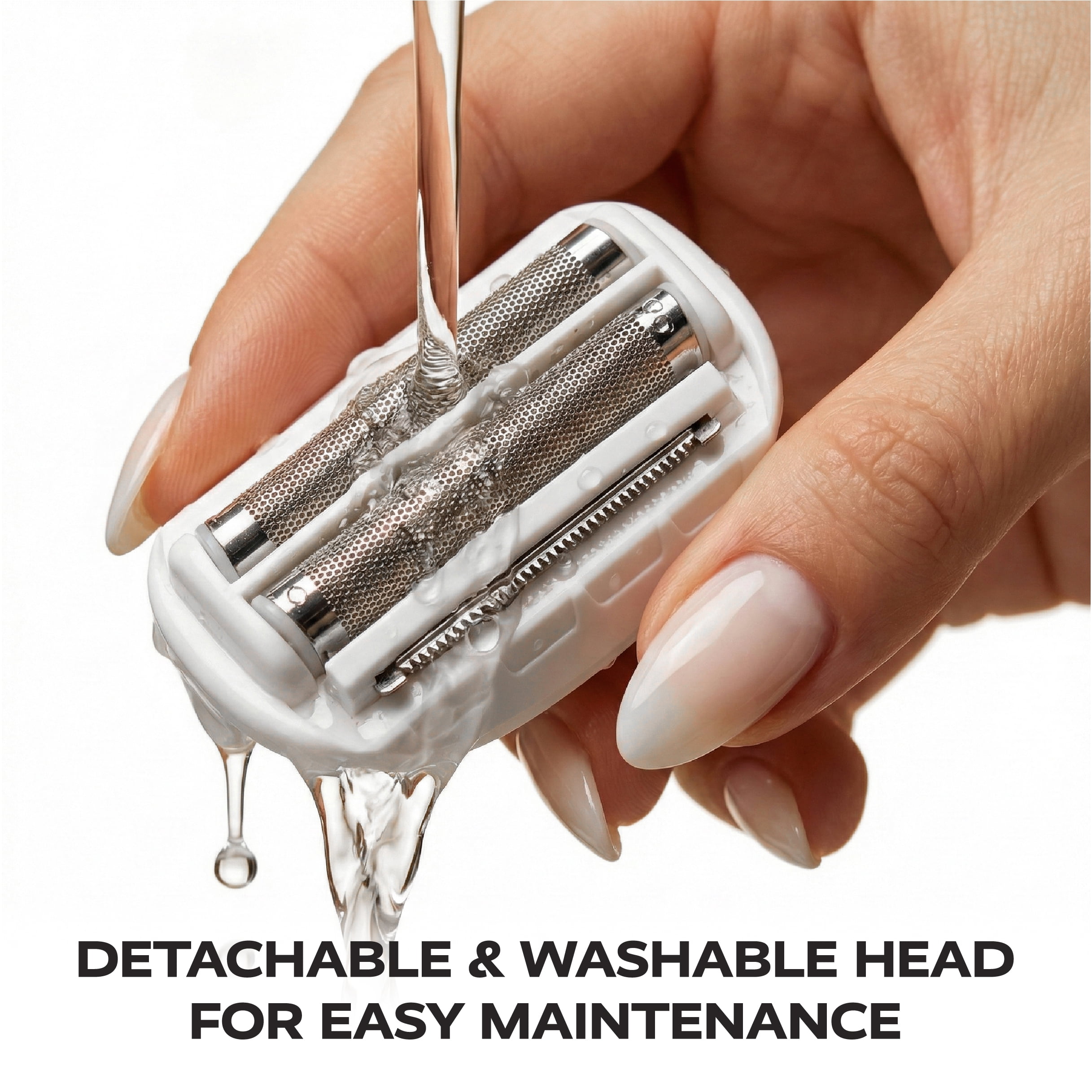 KENZZI Lady Shaver Rechargeable Electric Shaver for Women, Wet & Dry Use, Water-Resistant, Contouring Head