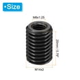 thumbnail image 2 of Uxcell 45# Carbon Steel Threaded Repair Insert Nut, 3pcs M8x1.25 to M14x2 Thread Sleeve Reducing Nut Adapter 20mm, 2 of 6